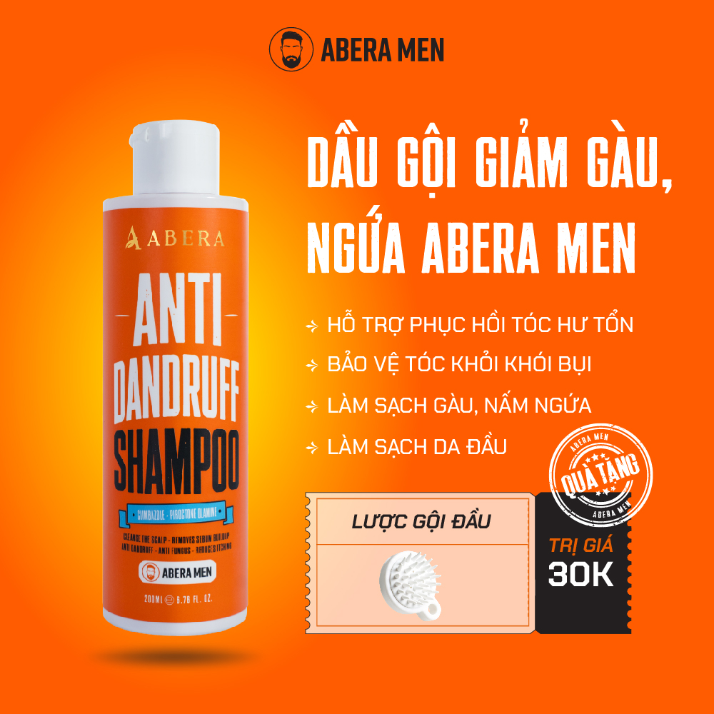 Dầu Gội Giảm Gàu, Ngứa, Làm Sạch Da Dầu Abera Men
