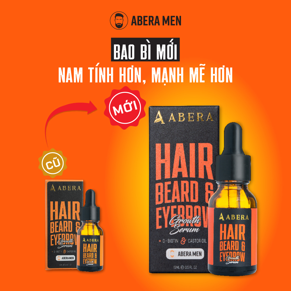 Serum Kích Mọc Tóc - Râu - Chân Mày Abera Men