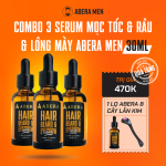 [PHIÊN BẢN GẤP ĐÔI DUNG TÍCH 30ML] - COMBO 3 Serum Kích Mọc Tóc & Râu & Chân mày Abera Men 30ML Chính Hãng 