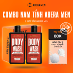 [COMBO 2] - Sữa Tắm Hỗ Trợ Xử Lí Mụn Lưng, Dưỡng Sáng Da Abera Men 350ML - Hương Nước Hoa Biển Solo Blue