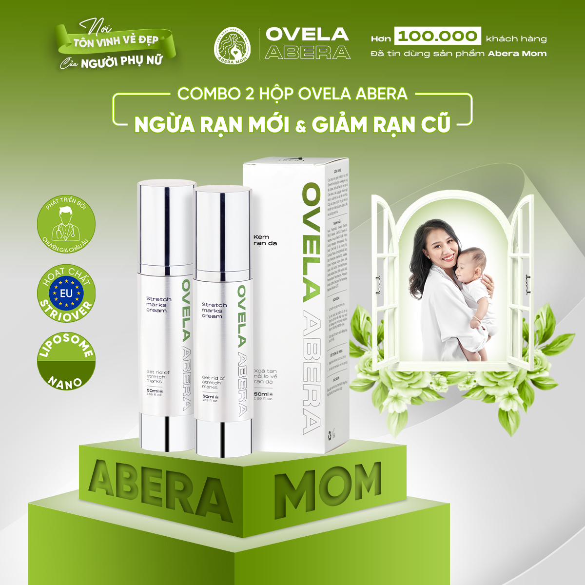 COMBO 2 HỘP OVELA ABERA NGỪA RẠN TOÀN DIỆN