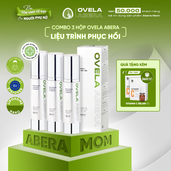 COMBO TIẾT KIỆM 3 HỘP KEM RẠN DA OVELA ABERA