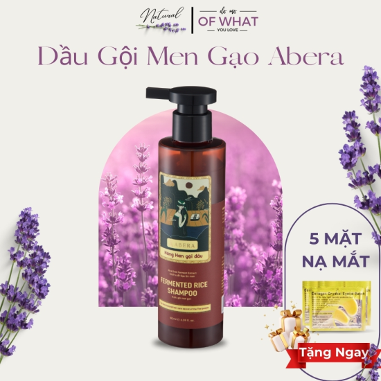 Dầu Gội Dược Liệu Men Gạo ABERA 170ml - Hỗ Trợ Phục Hồi Tóc, Hư Tổn, Giảm Tóc Bạc, Gàu, Ngứa